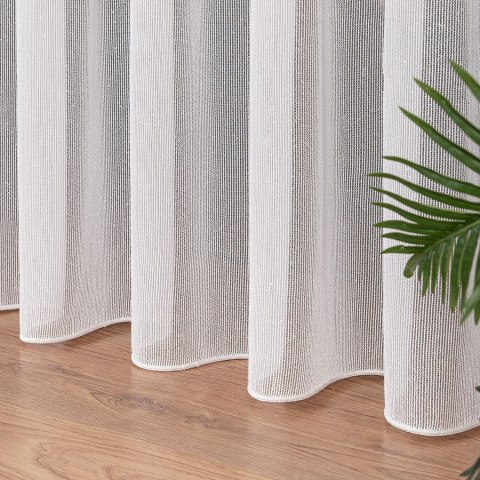 Firanka fantazyjna z ołowianką, wys. 320 cm, kolor biały 021138/OLO/001/000320/1