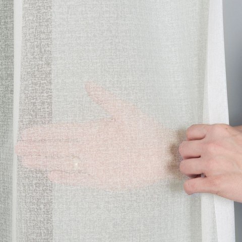 Firanka fantazyjna z ołowianką, wys. 330cm, kolor 012 kremowy 000121/OLO/012/000330/1