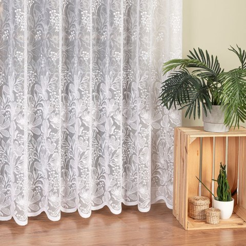 Firanka żakardowa, wys. 250cm, kolor biały 137506/000/001/000250/1