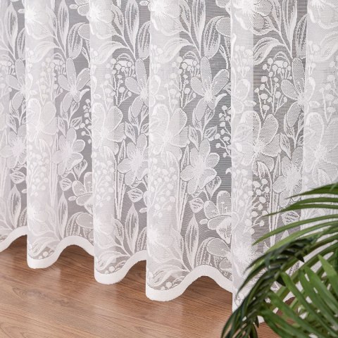 Firanka żakardowa, wys. 250cm, kolor biały 137506/000/001/000250/1