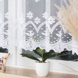 Firanka żakardowa, pasowa, wys. 140cm, kolor biały 004421/000/001/000140/1