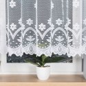 Firanka żakardowa, pasowa, wys. 140cm, kolor biały 004421/000/001/000140/1