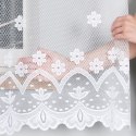 Firanka żakardowa, pasowa, wys. 140cm, kolor biały 004421/000/001/000140/1