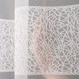 Firanka żakardowa, pasowa, wys. 175cm, kolor biały 054526/000/001/000175/1