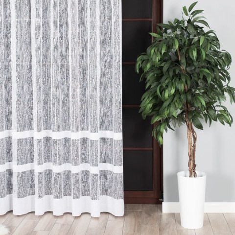 Firanka żakardowa pasowa, wys. 230cm, kolor biały 018352/000/001/000230/1