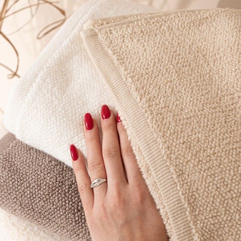 LEON Ręcznik, 50x90cm, kolor 010 jasny beżowy R00006/RB0/010/050090/1