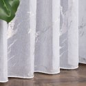 MARMA Firana gotowa na taśmie z ołowianką, 250x140cm, kolor biały ze srebrnym zdobieniem 132101/FGT/0