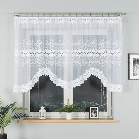 BASTIA Firanka żakardowa gotowa, 120x250cm, kolor biały 648107/FBL/001/250120/1