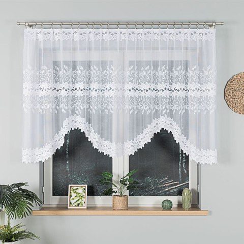 BASTIA Firanka żakardowa gotowa, 120x300cm, kolor biały 648107/FBL/001/300120/1