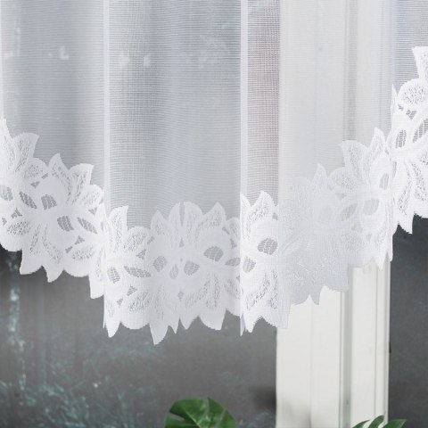 BASTIA Firanka żakardowa gotowa, 120x300cm, kolor biały 648107/FBL/001/300120/1