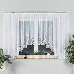 BERENIKA Firanka żakardowa gotowa, 160x530cm, kolor biały 004304/FBL/001/530160/1