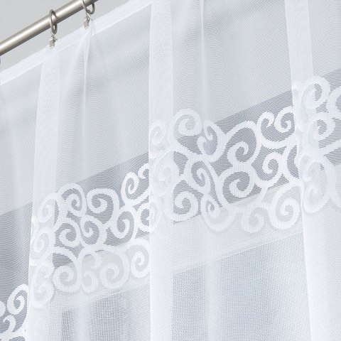 DANIELA Firanka żakardowa gotowa, 90x250cm, kolor biały 017788/FBL/001/250090/1