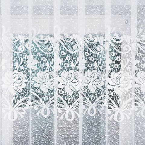 DEMETRIA Firanka żakardowa gotowa, 160x300cm, kolor biały 017480/FBL/001/300160/1