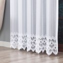 FELICJA Firanka żakardowa gotowa ze wzorem na samym dole , 250x200cm, kolor biały 018989/FBP/0