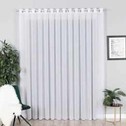 Firanka fantazyjna błyszcząca z ołowianką, wys. 300cm, kolor biały 201/OLO/001/000300/1