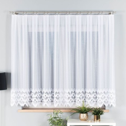 FELICJA Firanka biała żakardowa z samym dołem wys. 160cm 018989