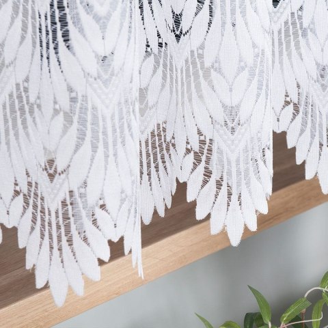 FELICJA Firanka biała żakardowa z samym dołem wys. 160cm 018989
