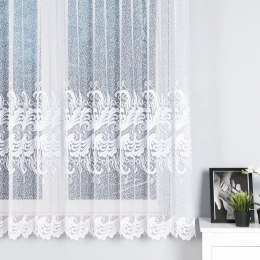 Firanka żakardowa, pasowa, wys. 170cm, kolor biały 049312/000/001/000170/1