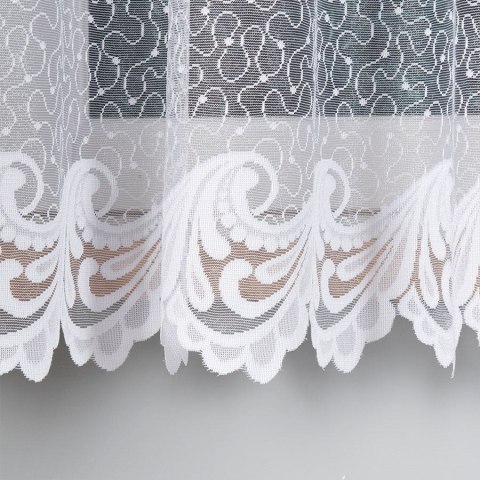 Firanka żakardowa, pasowa, wys. 170cm, kolor biały 049312/000/001/000170/1