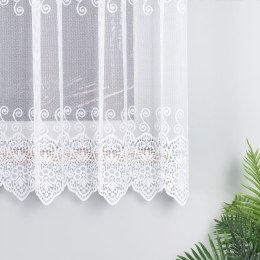 Firanka żakardowa pasowa, wys. 180cm, kolor biały 018495/000/001/000180/1