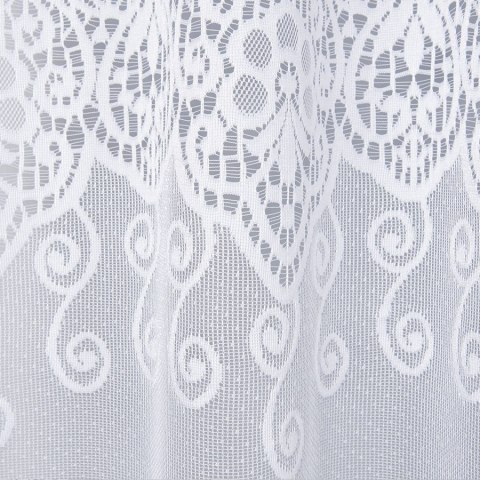 Firanka żakardowa pasowa, wys. 180cm, kolor biały 018495/000/001/000180/1