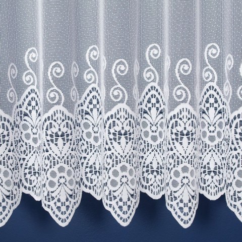 Firanka żakardowa pasowa, wys. 180cm, kolor biały 018495/000/001/000180/1