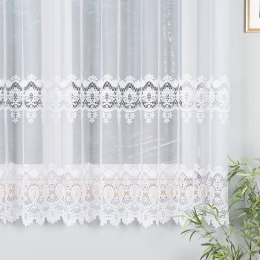 Firanka żakardowa pasowa, wys. 180cm, kolor biały 018982/000/001/000180/1