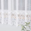 Firanka żakardowa pasowa, wys. 180cm, kolor biały 018982/000/001/000180/1