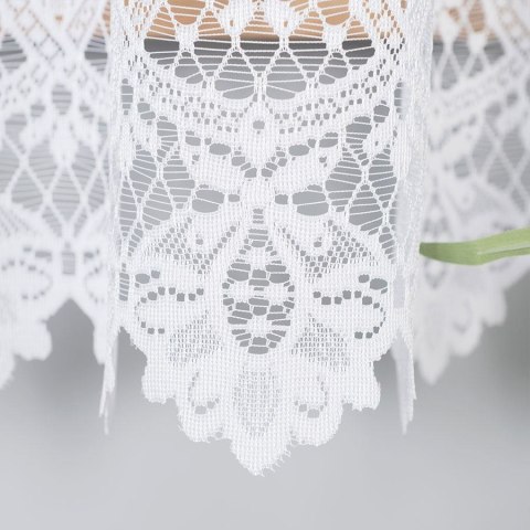 Firanka żakardowa pasowa, wys. 180cm, kolor biały 018982/000/001/000180/1