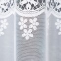 Firanka żakardowa pasowa, wys. 180cm, kolor biały 018982/000/001/000180/1