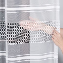 Firanka żakardowa, pasowa, wys. 250cm, kolor biały 018601/000/001/000250/1