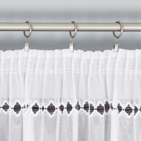 Firanka żakardowa pasowa, wys. 250cm, kolor biały 018669/000/001/000250/1