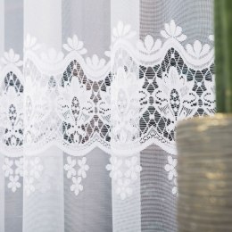 Firanka żakardowa pasowa, wys. 250cm, kolor biały 018982/000/001/000250/1