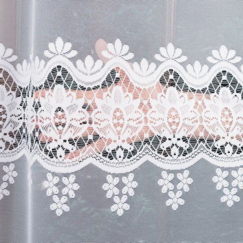 Firanka żakardowa pasowa, wys. 250cm, kolor biały 018982/000/001/000250/1