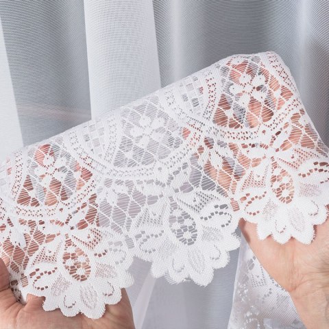 Firanka żakardowa pasowa, wys. 250cm, kolor biały 018982/000/001/000250/1