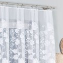 Firanka żakardowa ze wzorem po całości, wys. 130cm, kolor biały 023006/000/001/000130/1