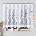 Firanka żakardowa ze wzorem po całości, wys. 140cm, kolor biały 023006/000/001/000140/1