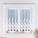 Firanka żakardowa ze wzorem po całości, wys. 150cm, kolor biały 018041/000/001/000150/1
