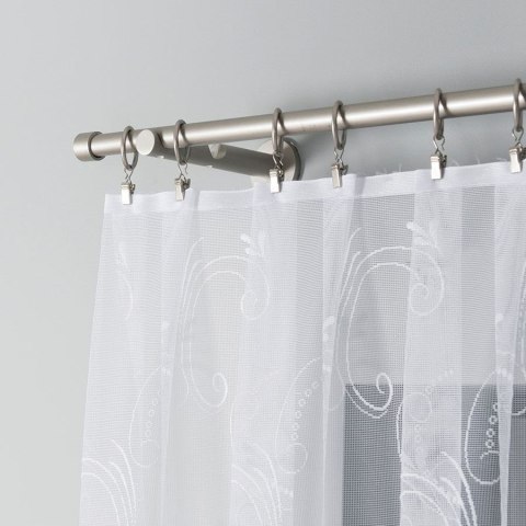 Firanka żakardowa ze wzorem po całości, wys. 150cm, kolor biały 018041/000/001/000150/1