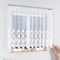 Firanka żakardowa ze wzorem po całości, wys. 150cm, kolor biały 018041/000/001/000150/1