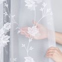 Firanka żakardowa ze wzorem po całości, wys. 150cm, kolor biały 023025/000/001/000150/1