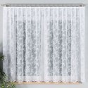 Firanka żakardowa ze wzorem po całości, wys. 160cm, kolor biały 090375/000/001/000160/1