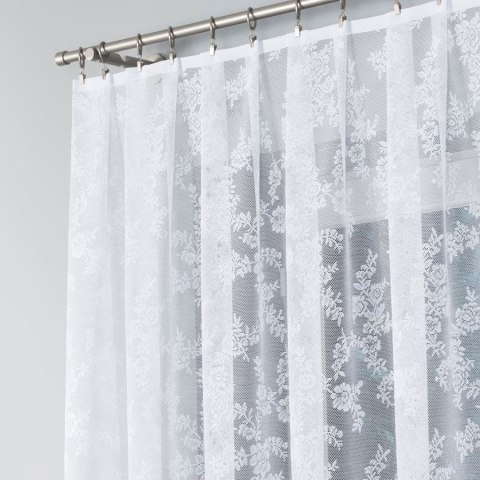 Firanka żakardowa ze wzorem po całości, wys. 160cm, kolor biały 090375/000/001/000160/1
