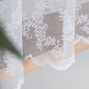Firanka żakardowa ze wzorem po całości, wys. 160cm, kolor biały 090375/000/001/000160/1