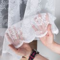 Firanka żakardowa ze wzorem po całości, wys. 160cm, kolor biały 090375/000/001/000160/1