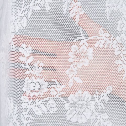 Firanka żakardowa ze wzorem po całości, wys. 160cm, kolor biały 090375/000/001/000160/1