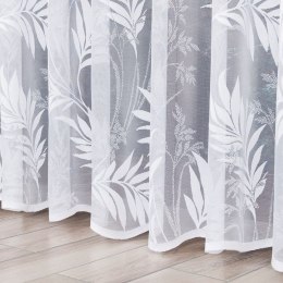 Firanka żakardowa ze wzorem po całości, wys. 230cm, kolor biały 018920/000/001/000230/1