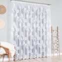 Firanka żakardowa ze wzorem po całości, wys. 230cm, kolor biały 018920/000/001/000230/1