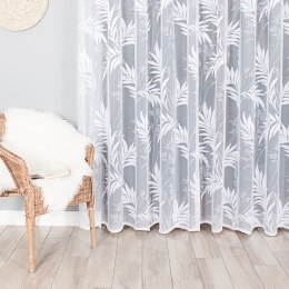 Firanka żakardowa ze wzorem po całości, wys. 250cm, kolor biały 018920/000/001/000250/1