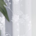 Firanka żakardowa ze wzorem po całości, wys. 250cm, kolor biały 023025/000/001/000250/1